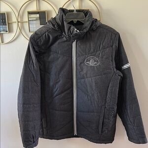 North end sport outdoor performance gray Men's Jacket coat zip up closure sz L